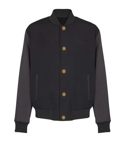 BALMAIN WOOL VARSITY JACKET