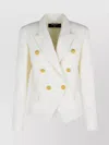 Balmain 6-button Denim Jacket In White