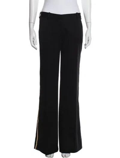 Pre-owned Balmain Wool Wide Leg Pants In Multi