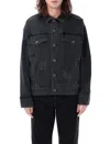 BALMAIN WORN-EFFECT DENIM JACKET