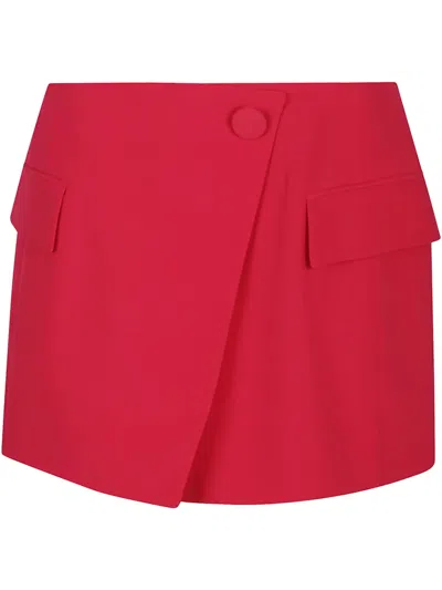 BALMAIN WRAP-DESIGN MINI SKIRT