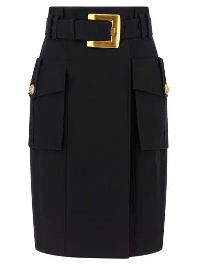 BALMAIN WRAP SKIRT