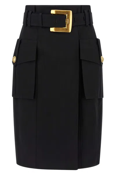 BALMAIN WRAP SKIRT