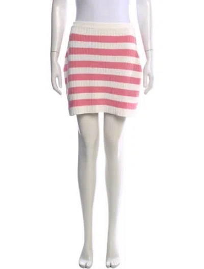 Pre-owned Balmain X Barbie Merino Wool Mini Skirt W/ Tags In Pink