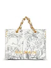 Balmain X Disney 1945 Graphic-print Tote Bag In White