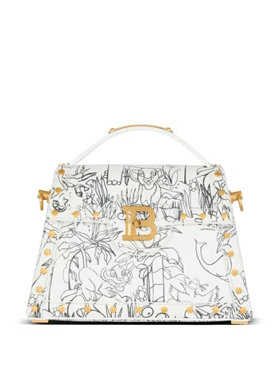 Balmain X Disney B-buzz Tote Bag In White