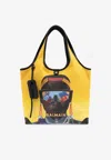 Balmain X Disney The Lion King Shoulder Bag In Yellow
