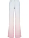 Balmain X Evian Gradient Straight-leg Jeans In Blue