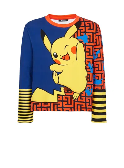Pre-owned Balmain X Pokemon Print Sweatshirt