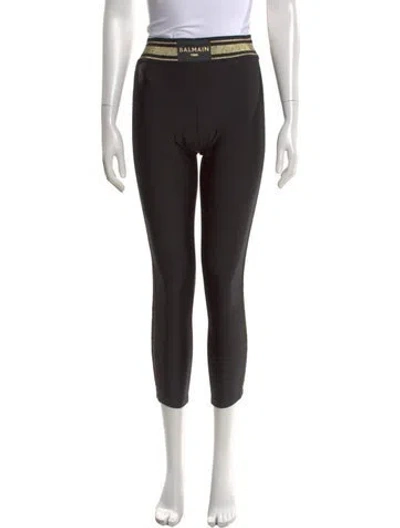 Pre-owned Balmain X Puma Skinny Leg Pants In Black