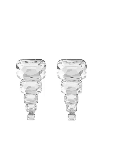 Balmain Octagonal Crystals Drop Earrings In Not Applicable