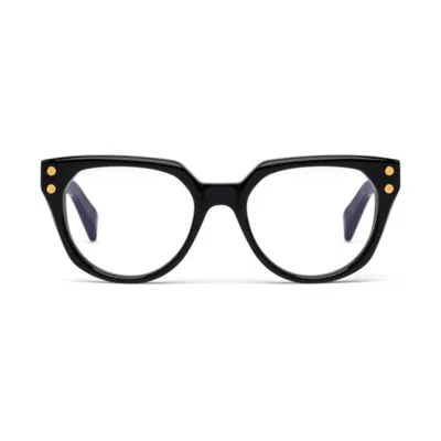 Balmain Yvonne Oversized Square Sunglasses In Black