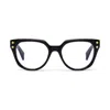 Balmain Bold Rectangular Glasses In Black