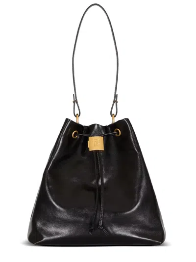 Balmain Zaino Pulse Convertibile In Pelle In Black