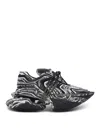 Balmain Unicorn Wave Lace-up Sneakers In Black