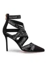 Balmain Couture 95 Ribbon Pumps In Negro