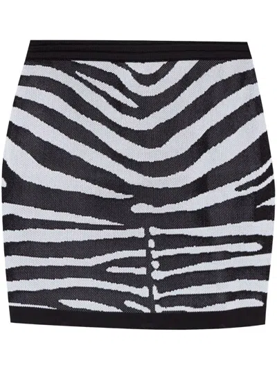 BALMAIN ZEBRA-PRINT SKIRT