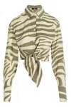 Balmain Multicolor Zebra Print Shirt