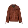 Balmain Zip Lambskin Bomber Jacket In Multi