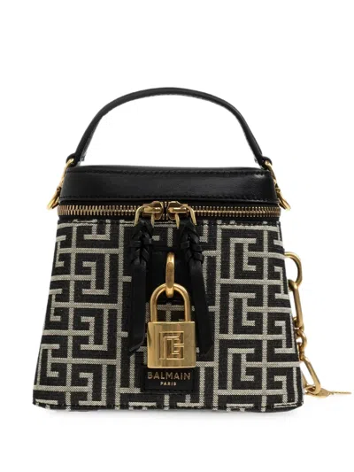 Balmain Zipped Bag Mm In White