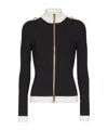Balmain Zipped Turtleneck Knit Cardigan Clothing In Black