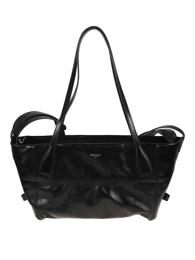 BALMAIN ZIPPED TOTE SM