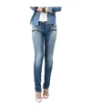 Balmain Zipper Slim Jeans In Multi