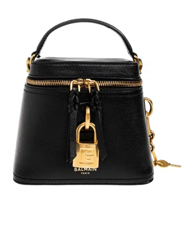 Balmain Zippered Handbag In Black