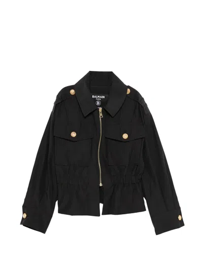 Balmain Zip-up Jacket In Black