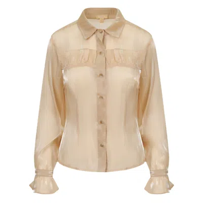 Balou Gold Womens Organza Shirt