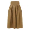 Balou Women's Brown High Waisted Panel Skirt In Brown