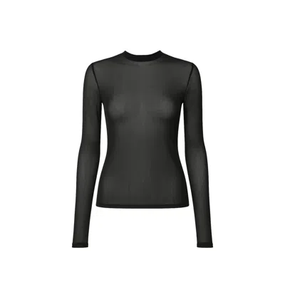 Balou Women's Translucent Fitted Top Black