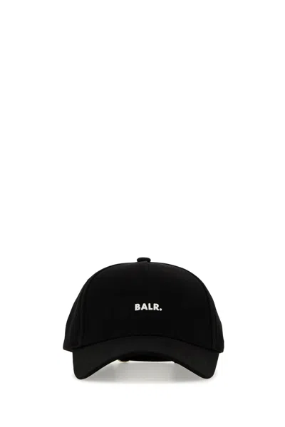 Balr. Brand Cotton Cap In Jetblack