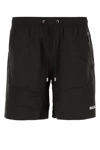 Balr. Classic Logo Drawstring Shorts In Jetblack