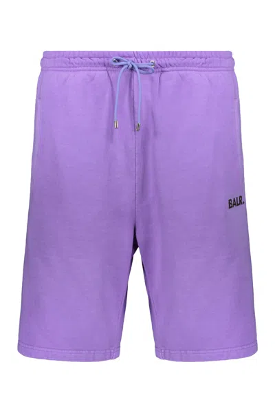 Balr. Cotton Bermuda Shorts In Purple