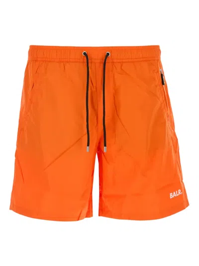 Balr. Drawstring Swim Shorts In Orange