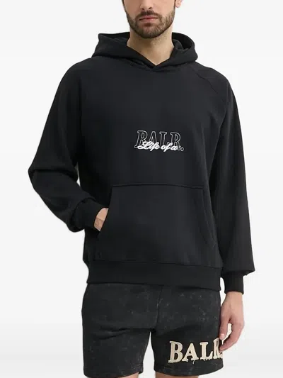 Balr. Logo-embroidered Hoodie In Black