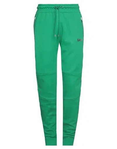 Balr. Man Pants Green Size Xl Cotton, Polyester