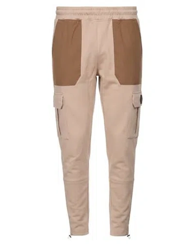 Balr. Man Pants Light Brown Size S Polyester, Cotton In Nude