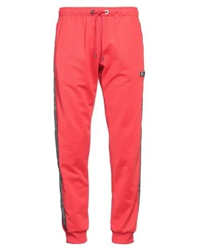 Balr. Man Pants Red Size Xl Polyester, Cotton