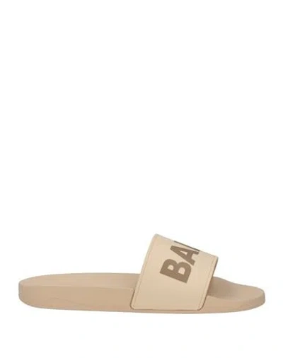 Balr. Man Sandals Beige Size 8 Rubber In Nude