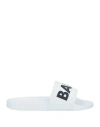 Balr. Man Sandals White Size 11 Rubber In White