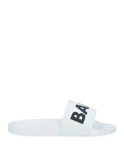 Balr. Man Sandals White Size 11 Rubber