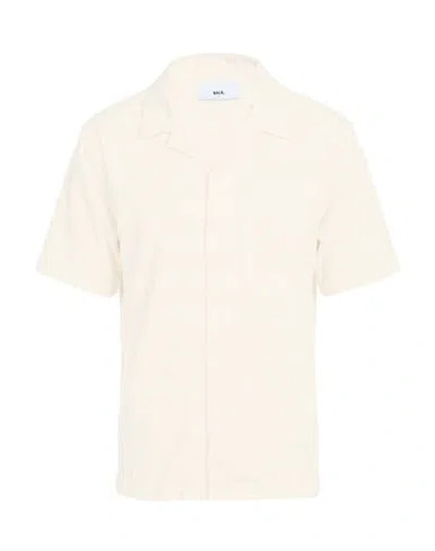 Balr. Man Shirt Ivory Size S Cotton In Neutral