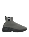 Balr. Man Sneakers Lead Size 13 Textile Fibers In Grey