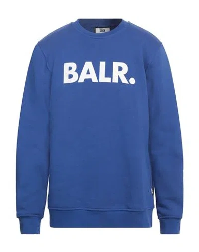 Balr. Man Sweatshirt Blue Size Xl Cotton, Polyester