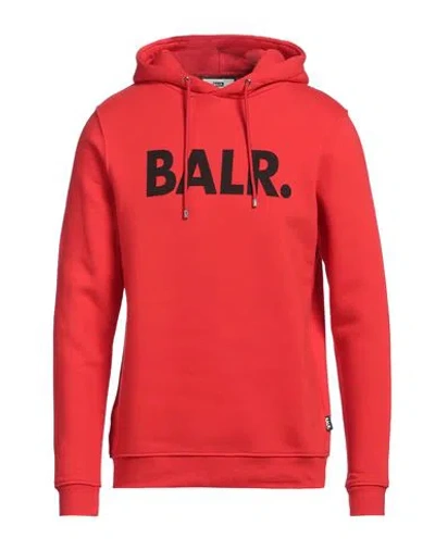 Balr. Man Sweatshirt Red Size Xl Cotton, Polyester