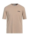 Balr. Man T-shirt Beige Size L Cotton, Elastane In Beige