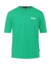 Balr. Man T-shirt Green Size L Cotton, Elastane