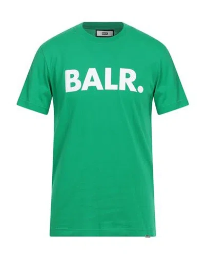 Balr. Man T-shirt Green Size Xl Organic Cotton